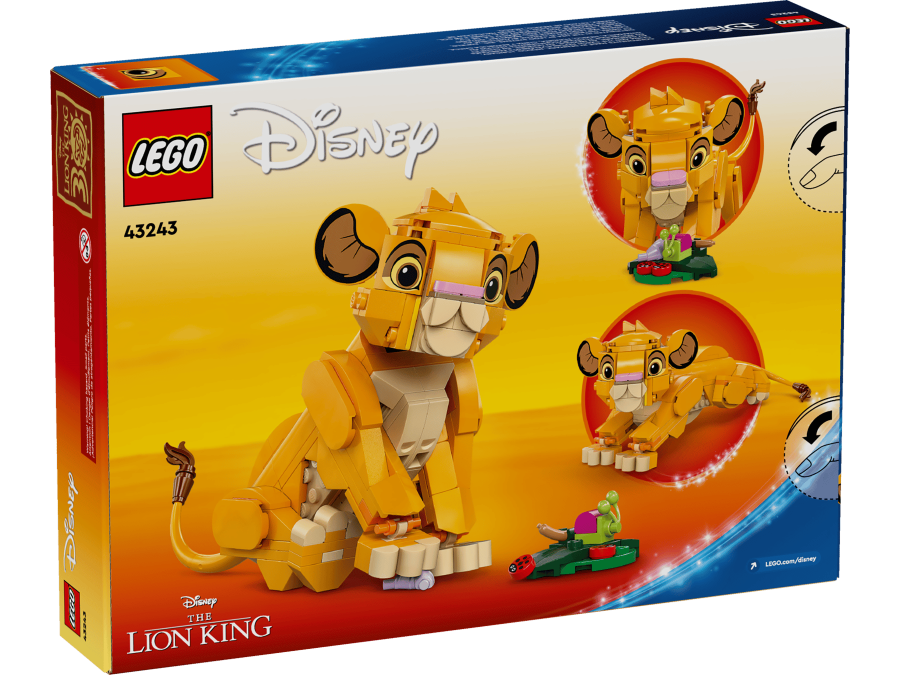 Doos LEGO Disney Simba de Leeuwenkoning als welp (43243)