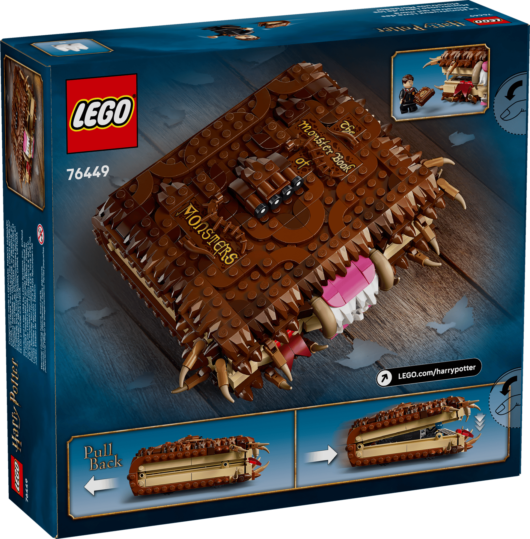 Doos LEGO Harry Potter Het Monsterlijke Monsterboek (76449)